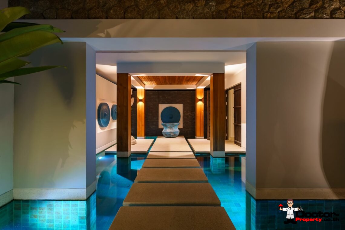 New Luxury Balinese Style Modern 3 Bedroom Pool Villa – Mea Nam, Koh Samui – For Sale